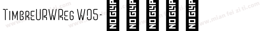 TimbreURWReg W05字体转换